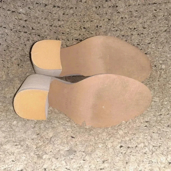 KELSI DAGGER BROOKLYN-Mason Brown Leather Perforated Block Heel Sandal Sz 6.5-NM - Picture 8 of 8